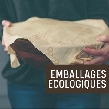 Emballages écologiques beeswrap et papier naturels